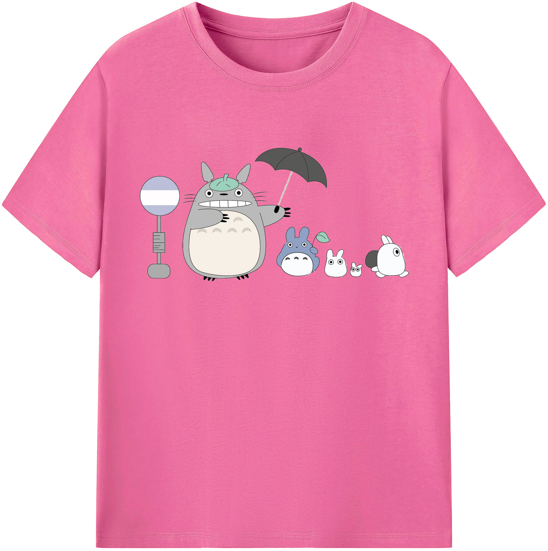 （画像用） となりのトトロ 草壁メイ 草壁サツキ My Neighbor Totoro Satsuki Kusakabe Mei Kusakabe レディースカジュアルプリントTシャツ（綿100％）